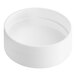 A white round plastic spice container lid.