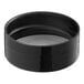 A black round plastic spice container lid.