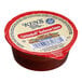 A close up of Ken's Foods Cannonball BBQ Sauce in a plastic container.
