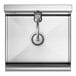 A stainless steel Regency hand sink with a Waterloo hands-free faucet.