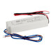 An Avantco LED driver and power supply with black and red wires.