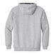 A CornerStone athletic heather grey sweatshirt with a black hood.