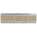 A metal and wire mesh burner panel for an Optimal Automatics Autodoner.