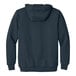 A navy CornerStone hooded sweatshirt with a zipper and thermal lining.