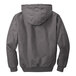 A CornerStone gray hooded work jacket.