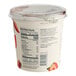 The back packaging and ingreident label of Chobani  non-fat strawberry greek yogurt.