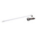 An Avantco LED light with a white tube and black wires.