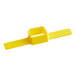 A yellow plastic label for a square food pan.