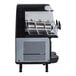 A black and silver Stoelting by Vollrath granita machine with a clear cover.