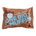 Abe's One Big Muffin vegan chocolate chip muffin in brown packaging with blue text.