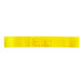 A yellow band with red text.