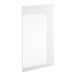A white rectangular glass panel with a clear surface on a white background.