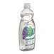 A plastic bottle of Seventh Generation Lavender Flower and Mint dish soap with a label.