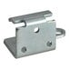 A Galaxy top left hinge for refrigeration equipment with two holes on the side.