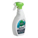 A white bottle of Seventh Generation Lemongrass Citrus Disinfecting Bathroom Cleaner with a green label and lid.