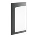 A rectangular object with a white glass panel.
