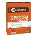 A box of Cafetto Spectra coffee machine descaling powder with a white label.