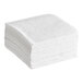 A stack of Seventh Generation white 1/4 fold paper napkins.