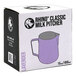 A purple Rhino Coffee Gear box with a lavender stainless steel milk pitcher inside.