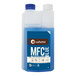 A plastic container of blue Cafetto Alkaline Milk Frother Cleaner.
