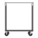 A gray Valley Craft stock picking cart with wheels.