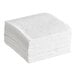 A stack of Seventh Generation white 1/4 fold luncheon napkins.