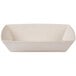 A rectangular white melamine bowl.