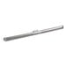 A silver stainless steel tube with a handle.