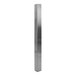 A long rectangular stainless steel pole with a white background.