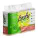 A package of Leafy 4" x 4" 3-Ply 370 Sheet Bamboo Toilet Paper Rolls with a label.