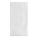 A white rectangular paper towel with a black border.