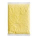 A yellow rectangular bag of Papetti's Fully Cooked Scrambled Eggs on a white background.