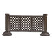 Grosfillex US963423 3 Panel Resin Patio Fence - Brown