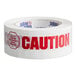 A roll of Tape Logic "Caution / If Seal is Broken" tape with red and white text.