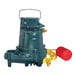 A green Zoeller high-temperature effluent pump.