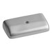 A silver rectangular Estella gauge cover with a hole.
