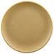 An Elite Global Solutions rattan-colored melamine plate.