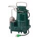 A green and silver Zoeller Premium Series M95 sump pump.