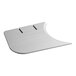 A white metal Estella thickness gauge plate with two handles.