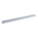 A white metal bar with holes.