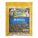 A yellow Good Seasons Ranch Dressing Mix packet with a label.