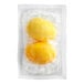 A package of two Martin's Quality yellow hard cooked eggs in plastic.