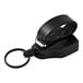 A black KEY-BAK Super48® Plus keychain with a leather strap and metal ring.