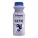 A case of 24 white Lifeway Low-Fat Blueberry Kefir bottles with blue text and a blue flower.