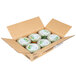 A white box with 12 Calavo containers of medium Fiesta guacamole dip.