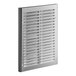 A stainless steel left-side panel with a vent grille.