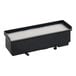 A black rectangular Lavex HEPA filter with a white cover.