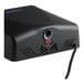 A black rectangular Lavex ThinDry hand dryer with a red button.