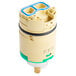 A T&S ceramic cartridge with yellow and blue plastic parts.