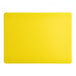 A yellow rectangular Choice polyethylene cutting board.